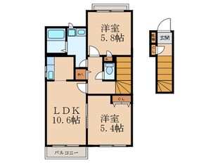 グリーンハイツ白野江の物件間取画像